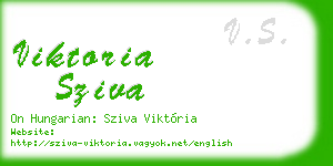 viktoria sziva business card