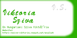 viktoria sziva business card